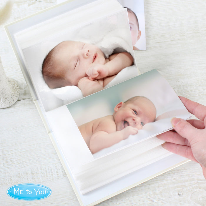 Personalised Tiny Tatty Teddy Blue Baby Boy Photo Album with Sleeves