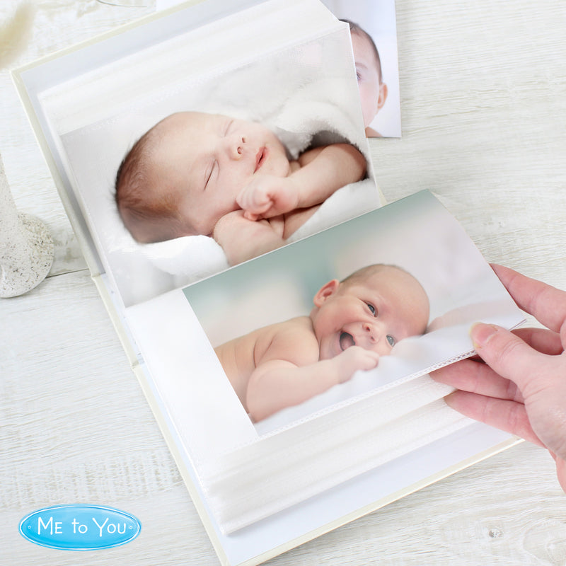 Personalised Tiny Tatty Teddy Pink Baby Girl Photo Album with Sleeves