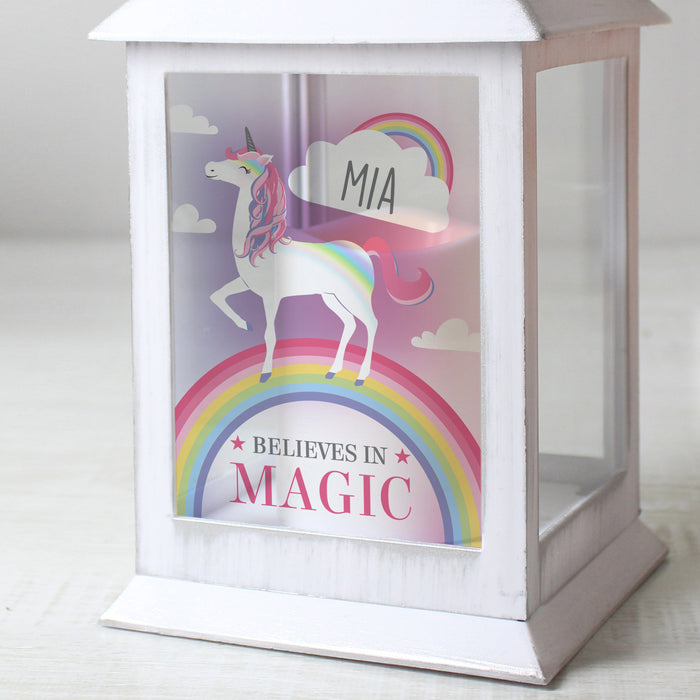 Personalised Town Christmas Rustic Black Lantern