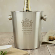 Engraved House Stainless Steel Ice Bucket