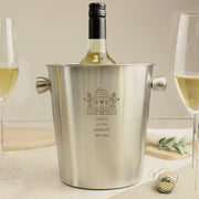 Engraved House Stainless Steel Ice Bucket
