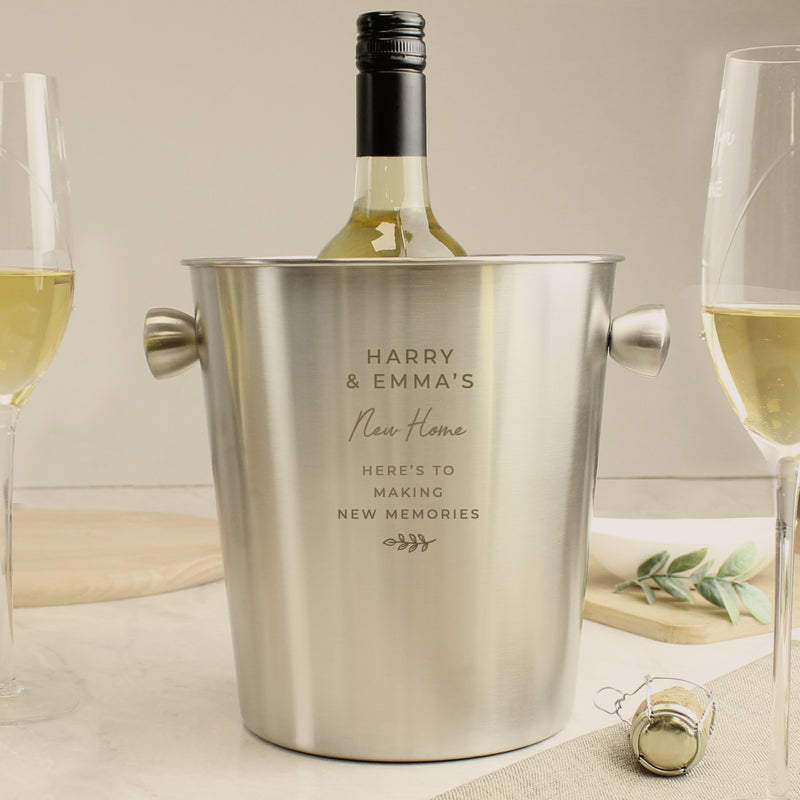 Personalised Custom Stainless Steel Ice Bucket