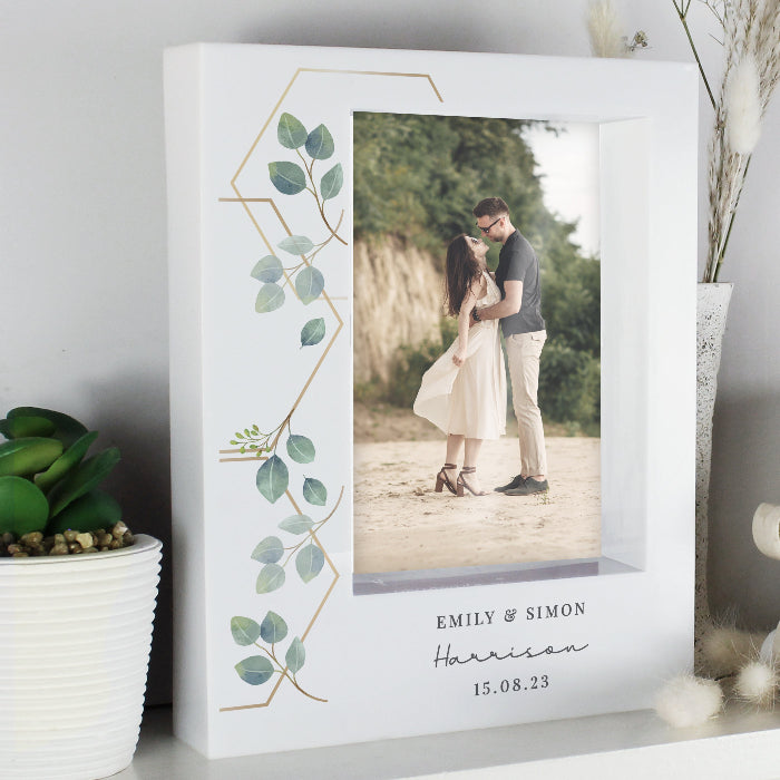 Personalised Botanical Wedding Box Photo Frame 6x4