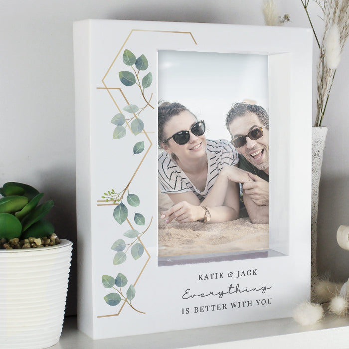 Personalised Botanical Wedding Box Photo Frame 6x4