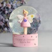 Personalised Fairy Glitter Snow Globe - Any Message