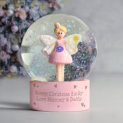 Personalised Fairy Glitter Snow Globe - Any Message