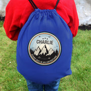 Personalised Adventure Blue Swim & Kit Bag