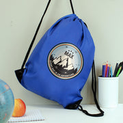 Personalised Adventure Blue Swim & Kit Bag