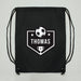 Personalised Football Black Swim & Kit Bag