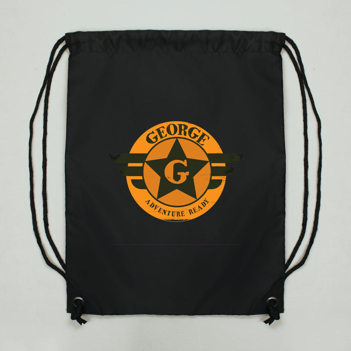 Personalised Badge Black Swim & Kit Bag
