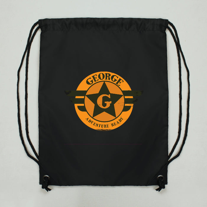 Personalised Badge Black Swim & Kit Bag