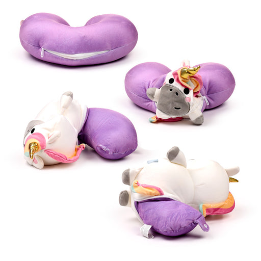 Swapseazzz Adoracorns Unicorn 2-in-1 Plush Travel Pillow & Toy