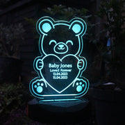 Personalised Bear Memorial Outdoor Solar Light