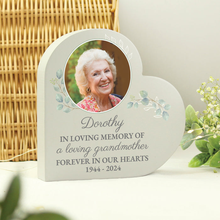 Personalised Wedding Memory Table Memorial Heart Ornament