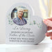 Personalised Wedding Memory Table Memorial Heart Ornament