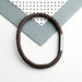 Personalised Men's Anchor Capsule Leather Bracelet