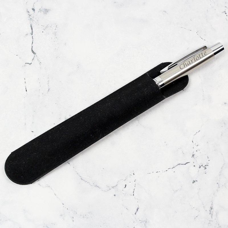 Personalised Scripted Pen and Pouch Set