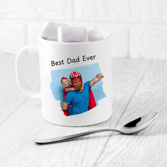 Personalised Best Dad Ever Photo Mug - 11oz