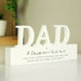 Personalised A Daughters First Love Wooden Dad Ornament