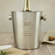 Engraved Birthday Stainless Steel Ice Bucket