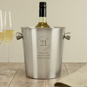 Engraved Birthday Stainless Steel Ice Bucket