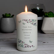 Personalised Forget Me Not Candle