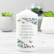 Personalised Forget Me Not Candle