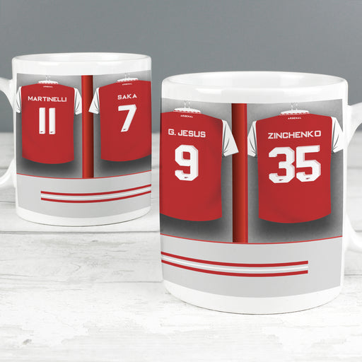 Personalised Arsenal Football Team Dressing Room Mug