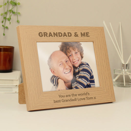 Personalised Grandad & Me Photo Frame 5x7