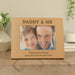 Engraved Daddy & Me Oak Finish Photo Frame - Landscape 5x7