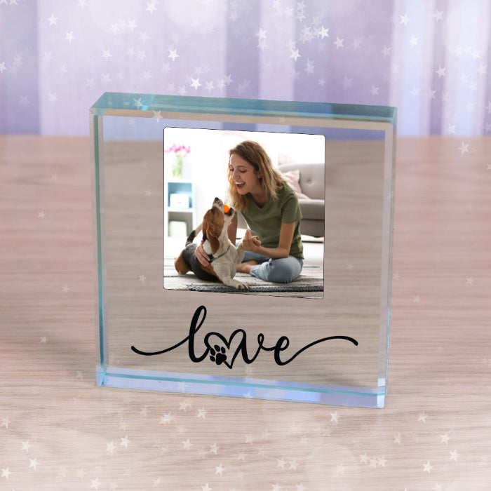 Love My Dog Photo Gift Plaque