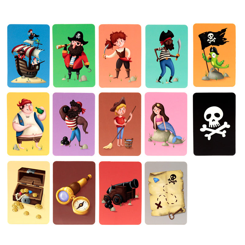 Jolly Rogers Pirates Kids Memory Card Set