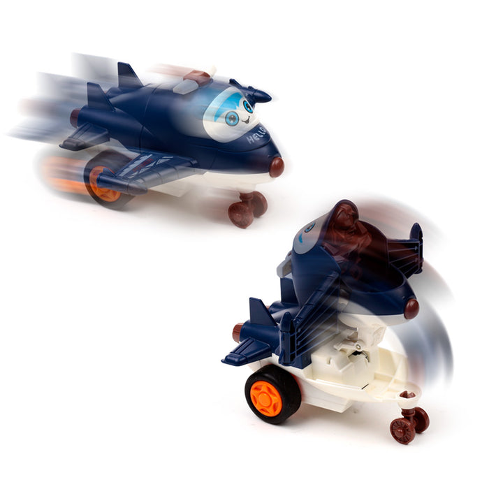 Cute Aeroplane Friction Push/Pull Action Toy