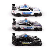 Police Car Pull Back Action Toy