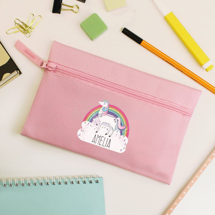 Personalised Children’s Unicorn Pink Pencil Case
