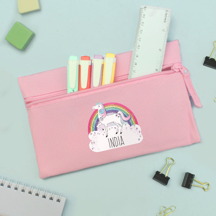 Personalised Children’s Unicorn Pink Pencil Case