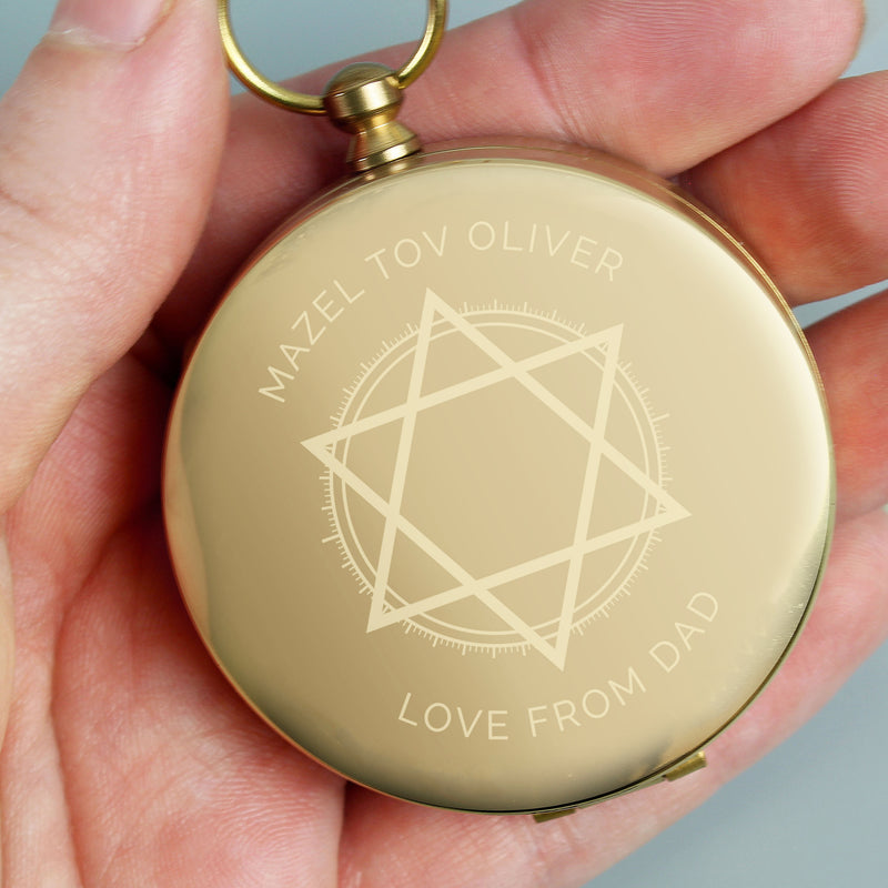 Personalised Bar and Bat Mitzvah Compass Keepsake