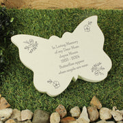 Personalised Floral Butterfly Grave Memorial Stone Marker