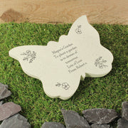 Personalised Floral Butterfly Grave Memorial Stone Marker