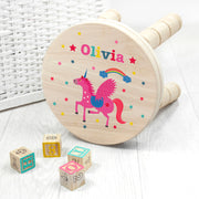 Personalised Kid’s Unicorn Wooden Stool