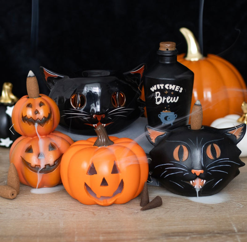 Stacked Pumpkins Backflow Incense Burner