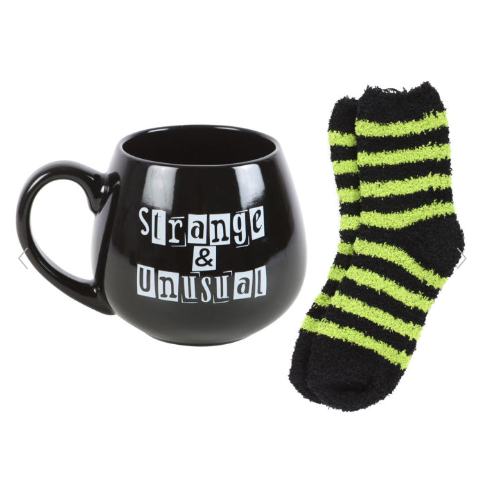 Gothic Homeware Strange & Unusual Mug and Socks Set
