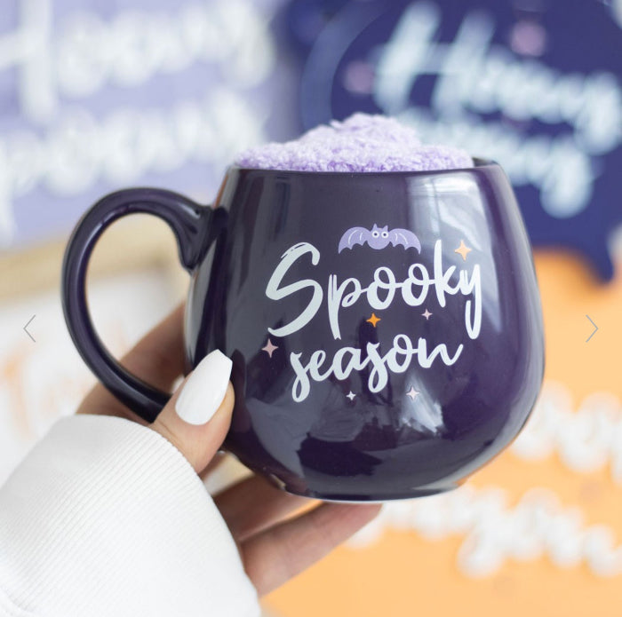 Halloween Spooky Season Mug and Socks Set