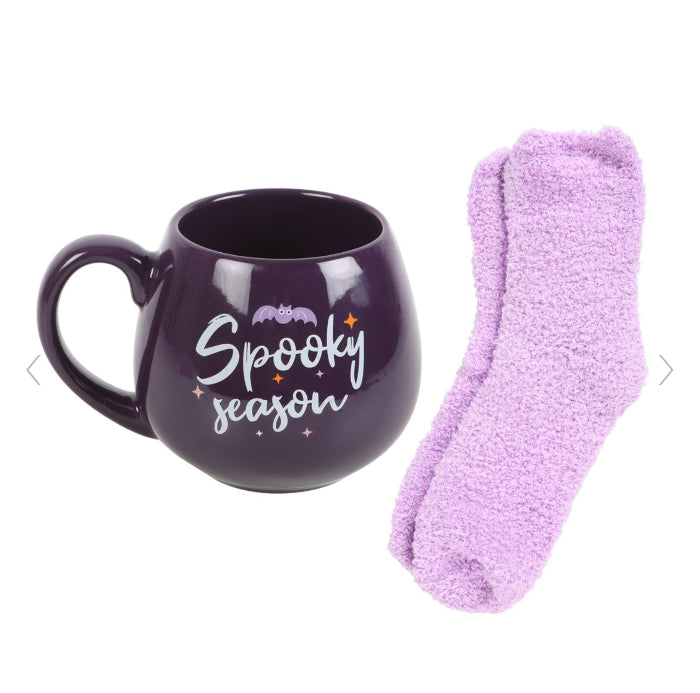 Halloween Spooky Season Mug and Socks Set