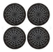 Gothic Homeware Black Spiderweb Coaster Set