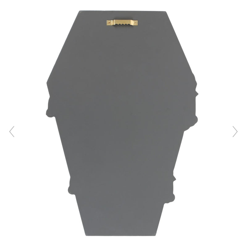 Halloween The Creepier the Better Coffin Shaped Sign