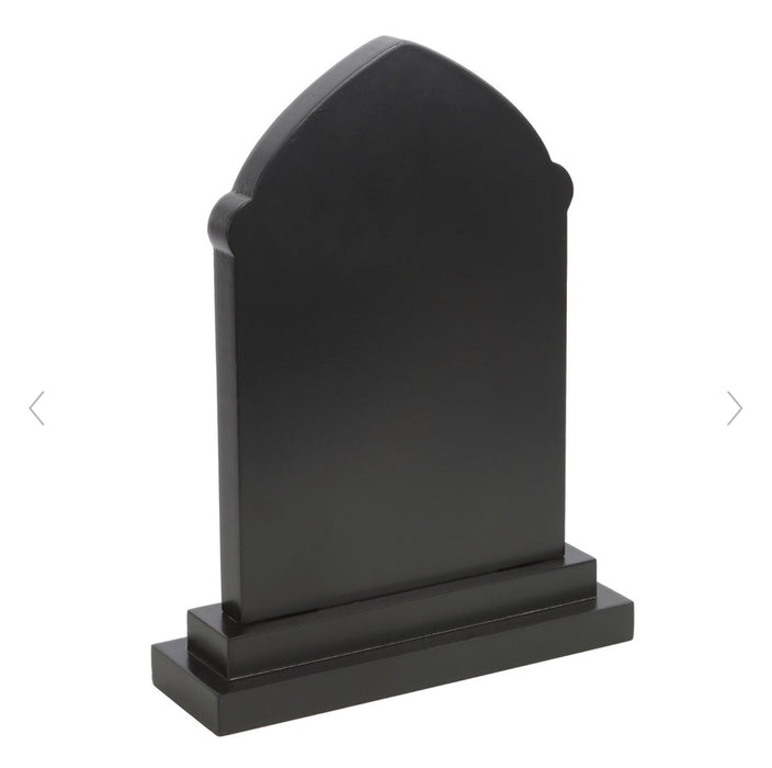 Halloween Black is My Happy Colour Standing Tombstone Sign