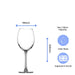 Personalised Engraved Enoteca Wine Glass with Name's Glass Bold Measurements Design, Customise with Any Name Image 5