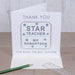 Personalised Star Teacher Coaster Card - Myhappymoments.co.uk