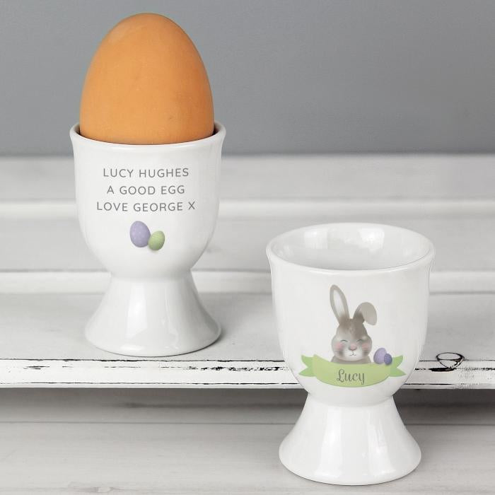Personalised Easter Bunny Egg Cup - Myhappymoments.co.uk